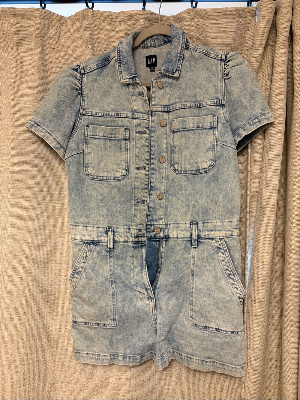 GAP Light Blue Acid Wash Denim Jacket